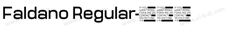 Faldano Regular字体转换